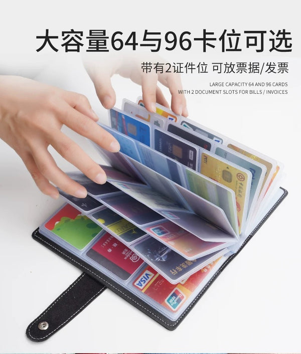 card holder large capacity multi-card slot card holder men's and women's