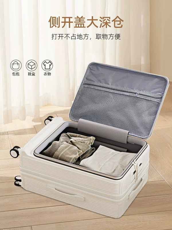 2025 new suitcase side opening cover small 20-inch