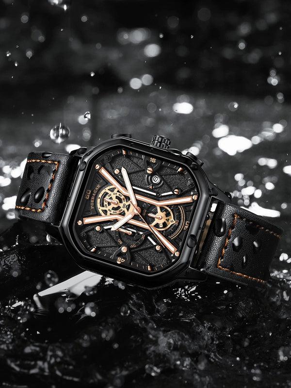 DL01 Genuine men's watch multi-function waterproof fashion new trend brand watch male student luminous quartz watch